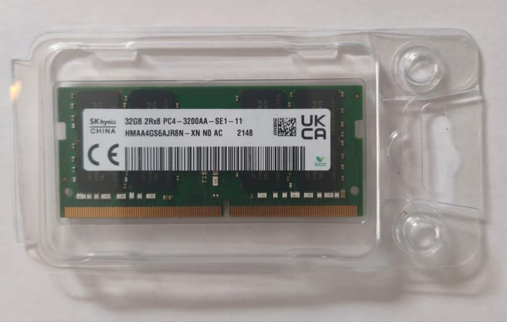 SK Hynix DDR4 32GB 3200 Mhz SODIMM Apple Lenovo HP Enz., 32 GB, DDR4, 3200 Mhz, Ophalen of Verzenden
