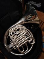 Nieuwe Dubbele Hoorn Bb, Verzilverd met Afschroefbare Beker, Muziek en Instrumenten, Blaasinstrumenten | Hoorns, Ophalen, Nieuw