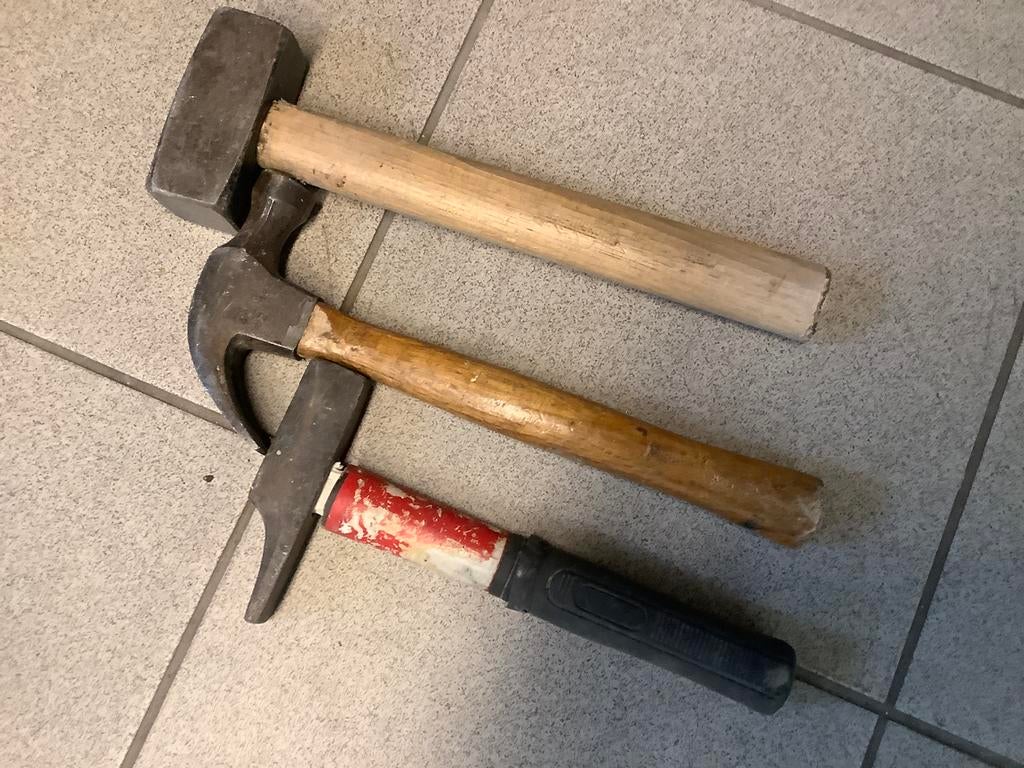 Moker en hamers, Ophalen, Gebruikt