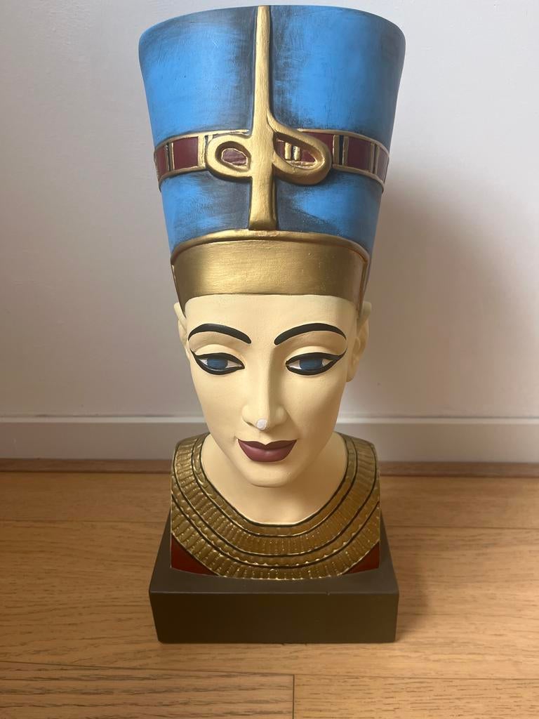 Buste Nefertiti - Egyptische Koningin Decoratie, Ophalen of Verzenden, Zo goed als nieuw, Overige typen