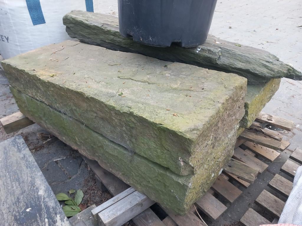 Natuursteen traptreden 100x35x14cm. 4 st., Ophalen of Verzenden, Natuursteen