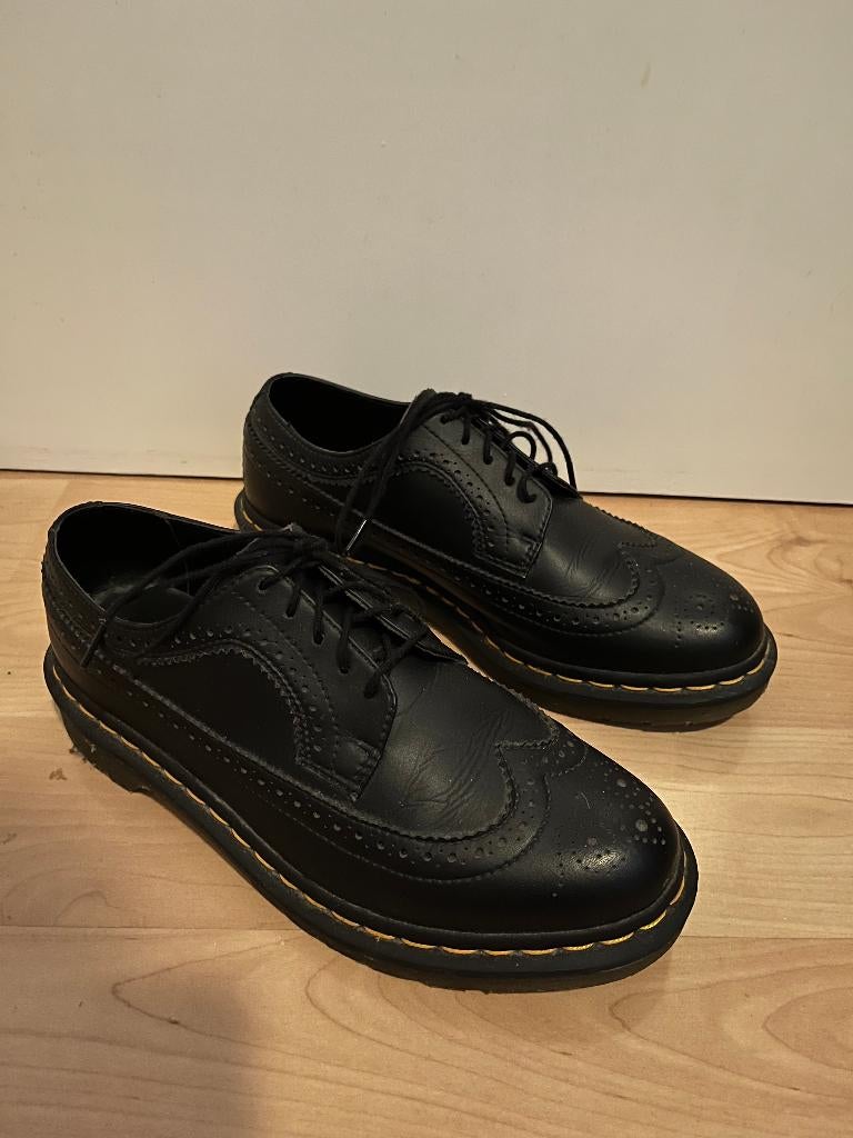 Dr martens brogues 3989 (vegan) / maat 39 unisex, Kleding | Dames, Schoenen, Ophalen of Verzenden, Instappers, Zwart, Dr. Martens