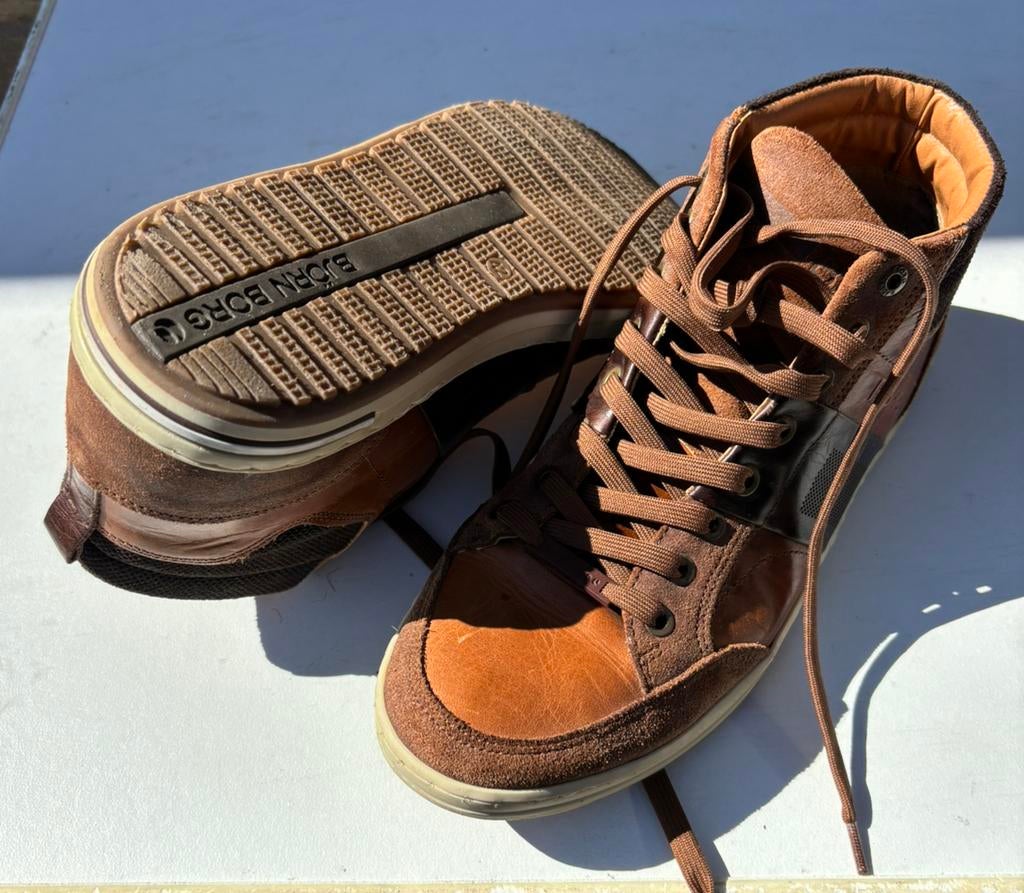Björn Borg leren heren schoenen 42, Bruin, Boots, Ophalen of Verzenden, Zo goed als nieuw