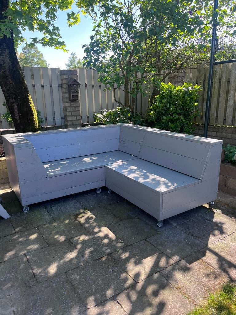 Steiger houten tuinmeubel hoekbank, Tuin en Terras, Ophalen, Gebruikt