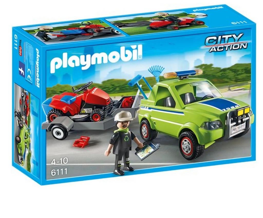 Nieuwe Playmobil Voertuig groenbeheer grasmaaier 6111 dichte, Ophalen of Verzenden, Nieuw, Complete set