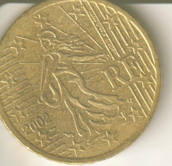 50 cent 2002 frankrijk, Verzenden, Frankrijk, 50 cent