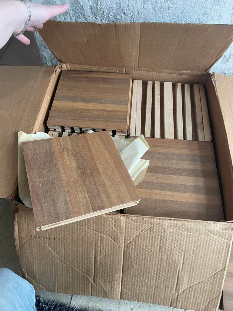 Houten vloer delen, Ophalen, Gebruikt, Vloerdelen of -planken, 10 m² of meer