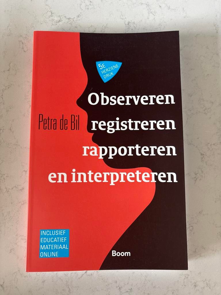 Observeren, registreren, rapporteren en interpreteren, Boeken, Studieboeken en Cursussen, Ophalen of Verzenden, Nieuw, HBO