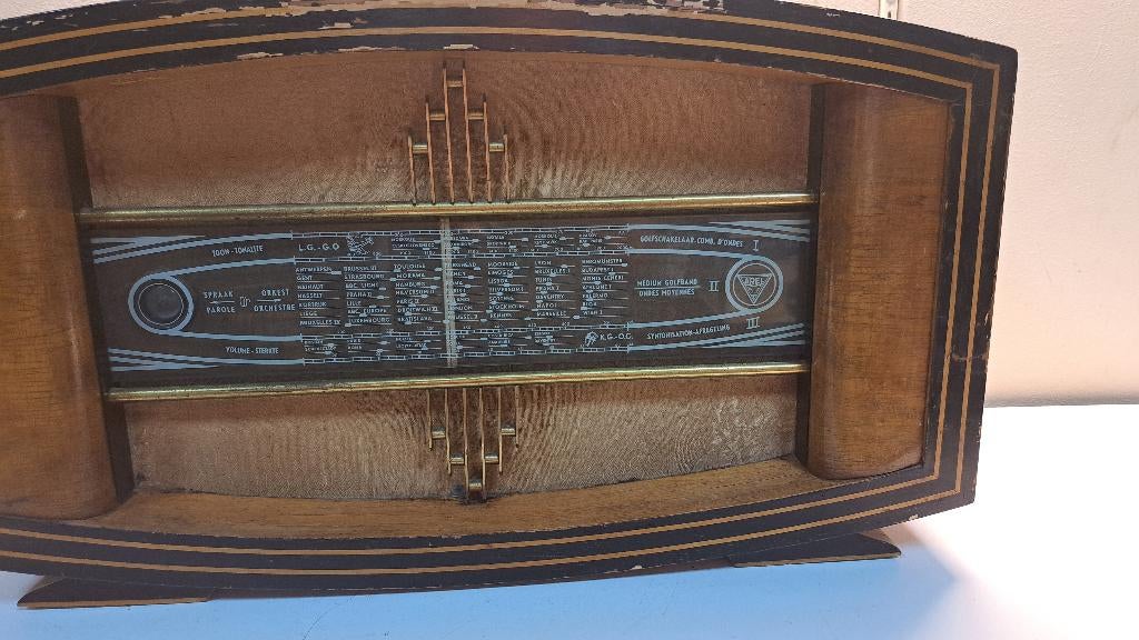 oude buizen radio Arel, Audio, Tv en Foto, Radio's, Ophalen, Niet werkend, Radio