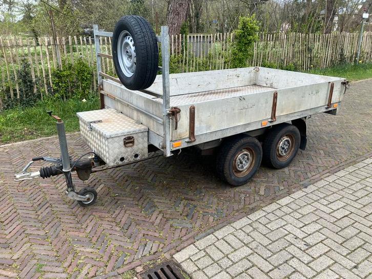 Solide tandemasser 2000 kg aanhanger aanhangwagen trailer, Auto diversen, Aanhangers en Bagagewagens, Gebruikt, Ophalen