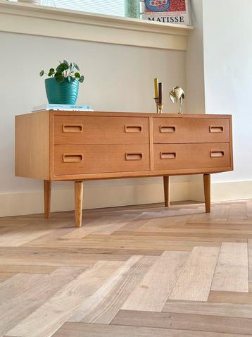 Vintage dressoir ladekast hout Poul Hundevad jaren 50/60 beschikbaar voor biedingen