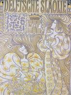 Delftsche Slaolie Jugendstil Jan Toorop Wandbord Poster, Verzamelen, Huis en Inrichting, Verzenden