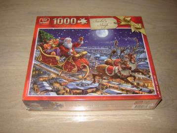 Puzzel Kerst SANTA'S SLEIGH 1000 st. NIEUW ! beschikbaar voor biedingen