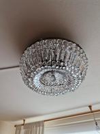 2 antieke bronzen kristallen plafonnières zeer goede staat, Ophalen of Verzenden, Zo goed als nieuw