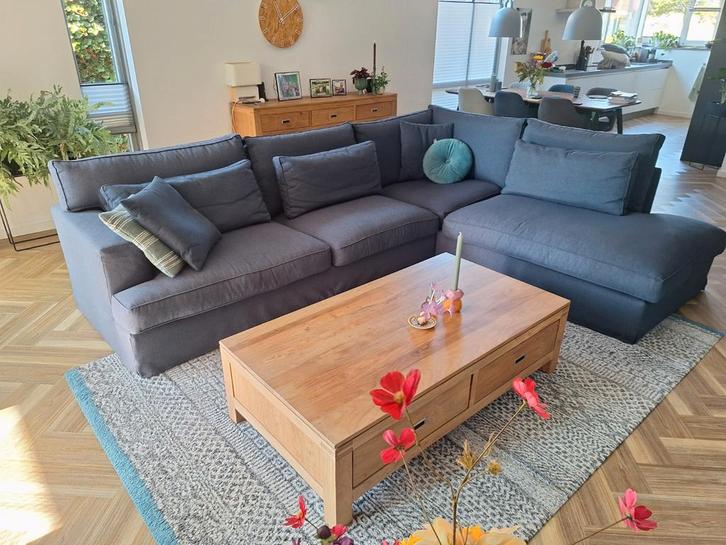 Mooie houten salontafel met laden, Huis en Inrichting, Tafels | Salontafels, Zo goed als nieuw, Minder dan 50 cm, 50 tot 100 cm