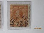 Nico Suriname 13b gestempeld 1873, Postzegels en Munten, Postzegels | Suriname, Ophalen of Verzenden, Gestempeld