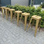 Originele Tolix barkrukken, Ophalen, Met voetsteun, 60 tot 90 cm, Metaal