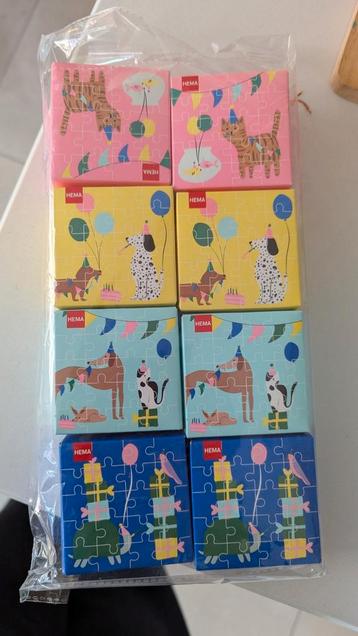 HEMA Puzzels Uitdeelcadeautjes - 8 Stuks Nieuw beschikbaar voor biedingen
