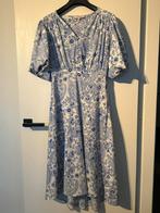 A-View - blauw witte print jurk | maat 34, Blauw, Ophalen of Verzenden, Zo goed als nieuw, Maat 34 (XS) of kleiner