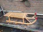 Houten slee, Ophalen, Gebruikt, Hout