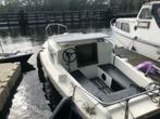 Kajuitboot met 15 pk 4takt Mercury motor, Watersport en Boten, Benzine, Buitenboordmotor, Polyester, Gebruikt