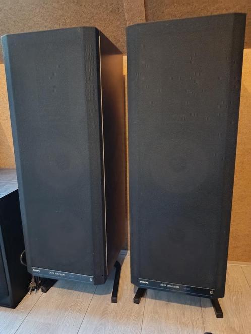 Philips luidsprekersset, Audio, Tv en Foto, Luidsprekers, Gebruikt, Front, Rear of Stereo speakers, 120 watt of meer, Philips