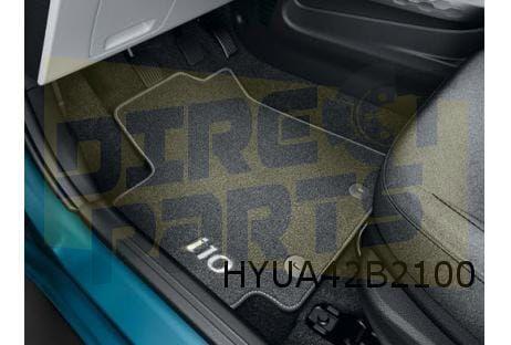 Hyundai i10 (3/20-) Mattenset (4x) tekst 'i10' velours Origi, Auto-onderdelen, Interieur en Bekleding, Hyundai, Nieuw, Verzenden