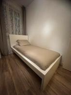 IKEA Wit Eenpersoonsbed met Luxe Auping Boxspring, Huis en Inrichting, Slaapkamer | Bedden, Ophalen, 90 cm, Eenpersoons, Zo goed als nieuw