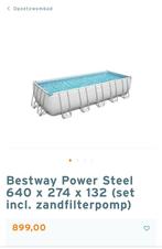 Zwembad Bestway 640 x 274 x 132, Gebruikt, 200 tot 300 cm, Rechthoekig, Ophalen