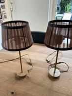 Tafellamp, Schemerlamp 2 stuks, Ophalen of Verzenden, Gebruikt, Metaal, Minder dan 50 cm