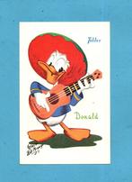 Mooie oude Disnet-kaart met Donald Duck en gitaar  N687, Verzamelen, Ansichtkaarten | Themakaarten, Verzenden, 1940 tot 1960, Ongelopen