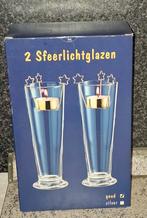 BIEDEN 2 sfeerlichtglazen met 2 led- theelichtjes, Ophalen of Verzenden