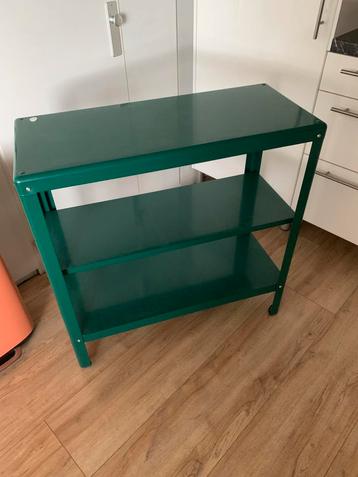 Ikea side tafel groen metaal 80 cm hoog beschikbaar voor biedingen