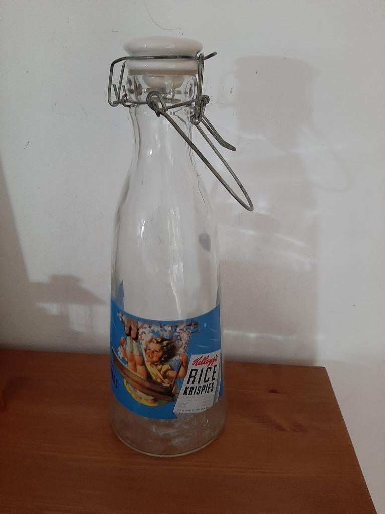 Kelloggs fles, Verzamelen, Glas en Borrelglaasjes, Ophalen of Verzenden