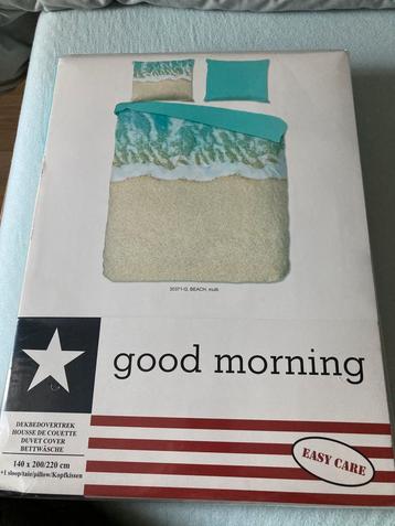 *Nieuw 1 persoons dekbedovertrek beach, 100% katoen* beschikbaar voor biedingen