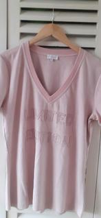 Roze zeemleer achtig t shirt, Maat 46/48 (XL) of groter, Ophalen of Verzenden, Zo goed als nieuw, Korte mouw