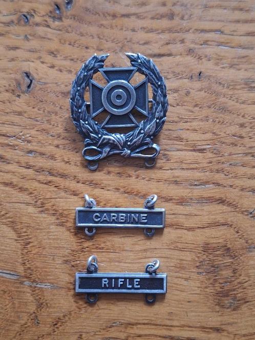 WWII US Army Sterling Marksmanship Badge with claps, Verzamelen, Militaria | Tweede Wereldoorlog, Embleem of Badge, Amerika, Verzenden
