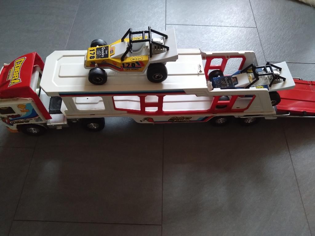 Speelgoed dieplader met 2 sportwagen, Ophalen of Verzenden, Gebruikt