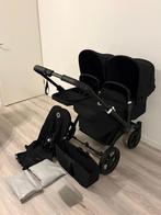 Bugaboo Donkey 5 Duo Kinderwagen All Black compleet, Kinderen en Baby's, Kinderwagens en Combinaties, Ophalen, Zo goed als nieuw