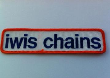 iwis motorkettingen patch badge opnaai embleem beschikbaar voor biedingen