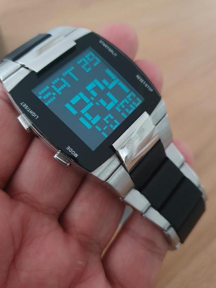 Fossil Digital Watch JR9455, Sieraden, Tassen en Uiterlijk, Smartwatches, Zo goed als nieuw, Android, Grijs, Ophalen of Verzenden
