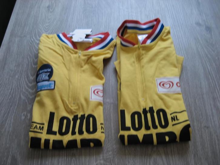 NIEUW 2 Team Lotto Jumbo Joop Zoetemelk shirt geel/zwart S/M, Sport en Fitness, Wielrennen, Nieuw, Kleding, Ophalen of Verzenden