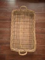 Rotan dienblad groot, Ophalen, Zo goed als nieuw, Rond, Riet