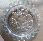 6 oude/vintage glazen onderzetters jaren 60/70 met parelrand, Ophalen of Verzenden
