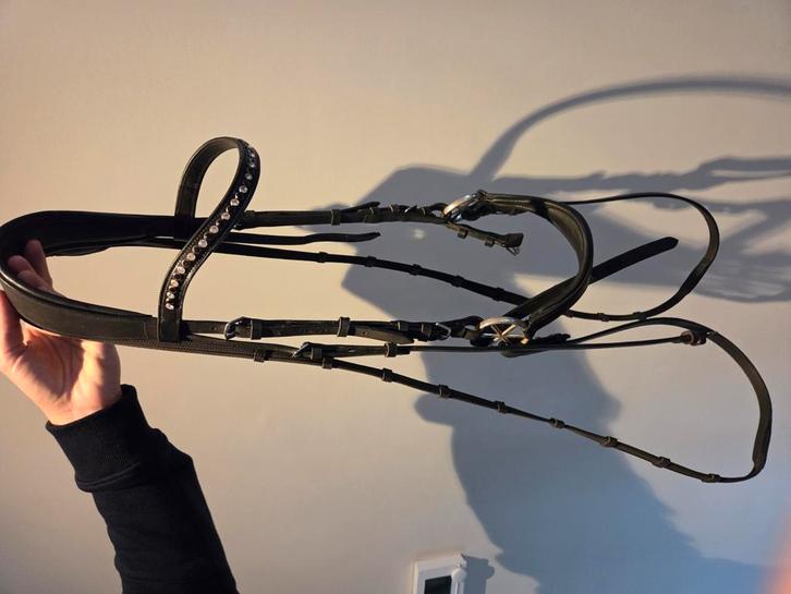 Nalanta bitloos hoofdstel maat full, Dieren en Toebehoren, Paarden en Pony's | Hoofdstellen en Tuigage, Zo goed als nieuw, Dressuur