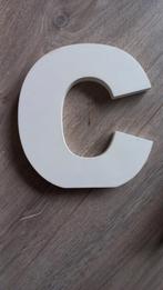 Witte houten letter C, Ophalen of Verzenden, Zo goed als nieuw