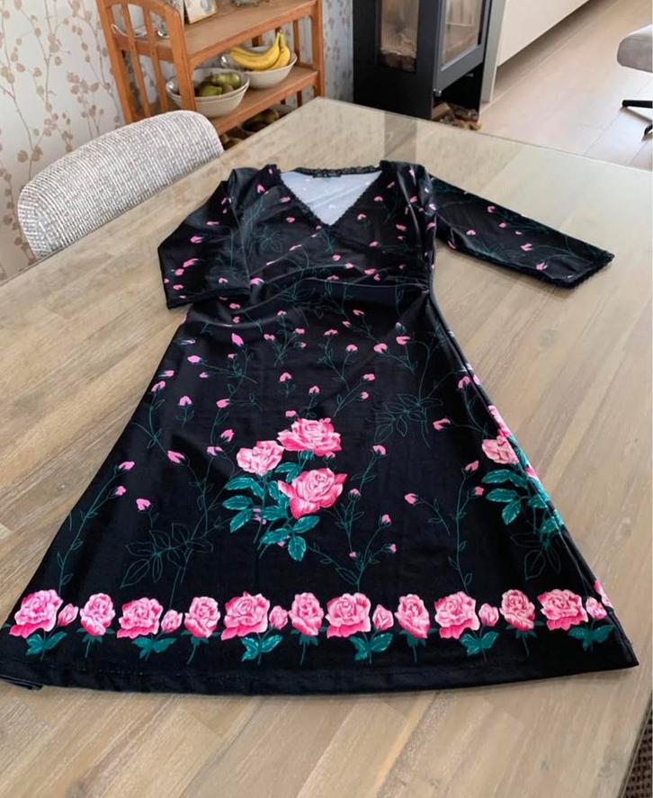 Prachtige Zwarte Jurk van King Louie.Maat M., Kleding | Dames, Gelegenheidskleding, Zo goed als nieuw, Maat 38/40 (M), Zwart, Ophalen