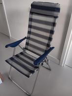 Verstelbare Campingstoel - Licht, comfortabel, en z.g.a.n., Ophalen, Zo goed als nieuw, Campingstoel