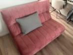 Roze velvet bank van Home stock, Ophalen, Zo goed als nieuw, 75 tot 100 cm, 200 tot 250 cm