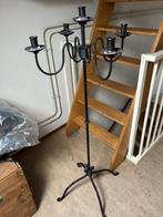 kaarsenstandaard, Huis en Inrichting, Woonaccessoires | Kandelaars en Kaarsen, Ophalen, Gebruikt, Zwart, Metaal